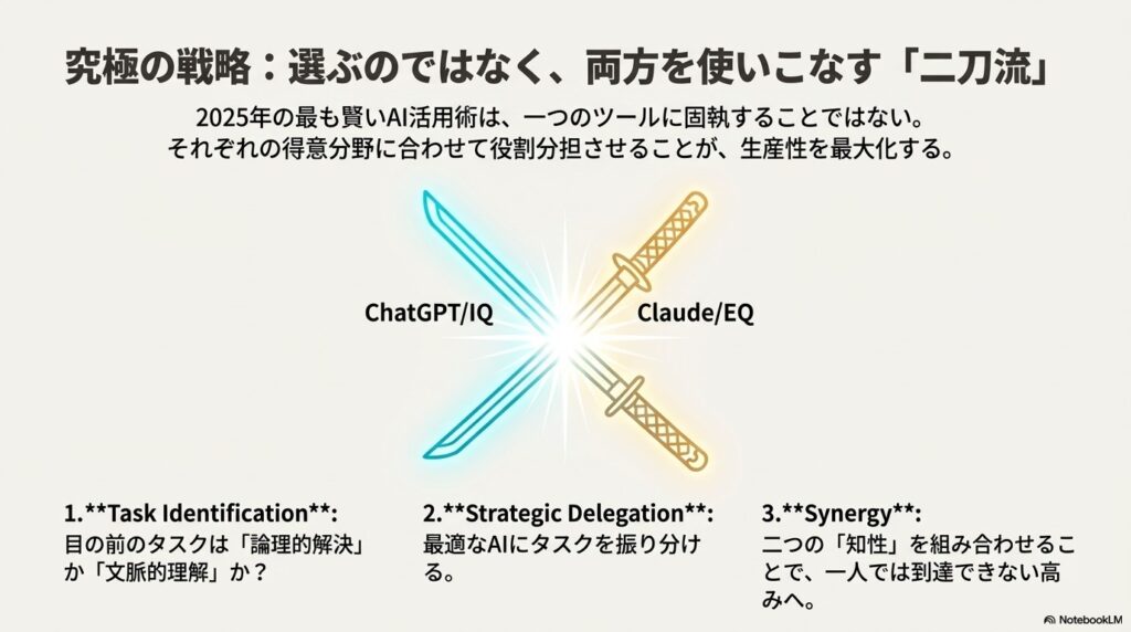 2つのAIの賢い使い分け方