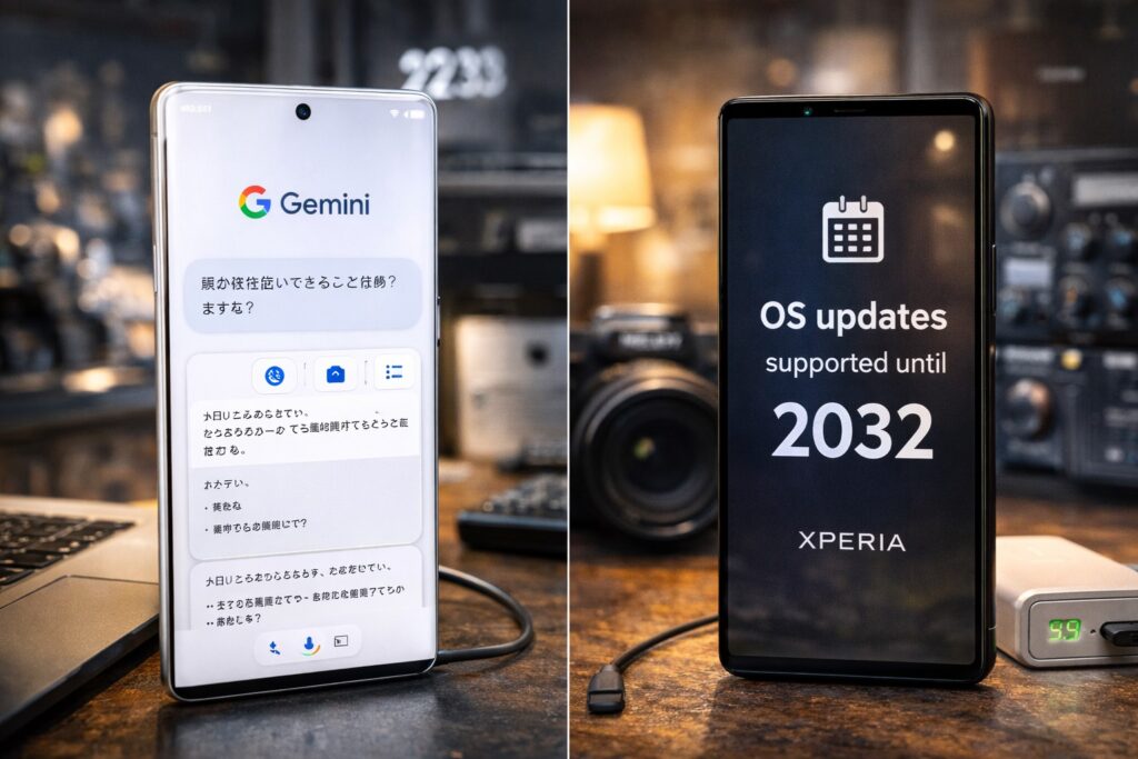 AI機能の利便性とOSアップデート保証期間