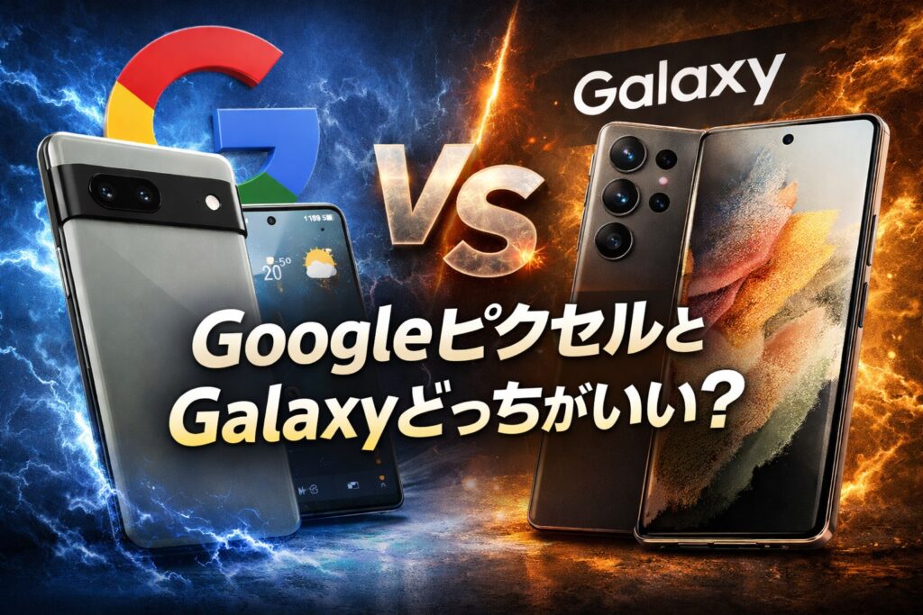 GoogleピクセルとGalaxyどっちがいい？