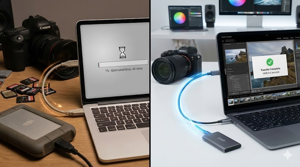 USB-Cの転送速度がクリエイティブに与える影響