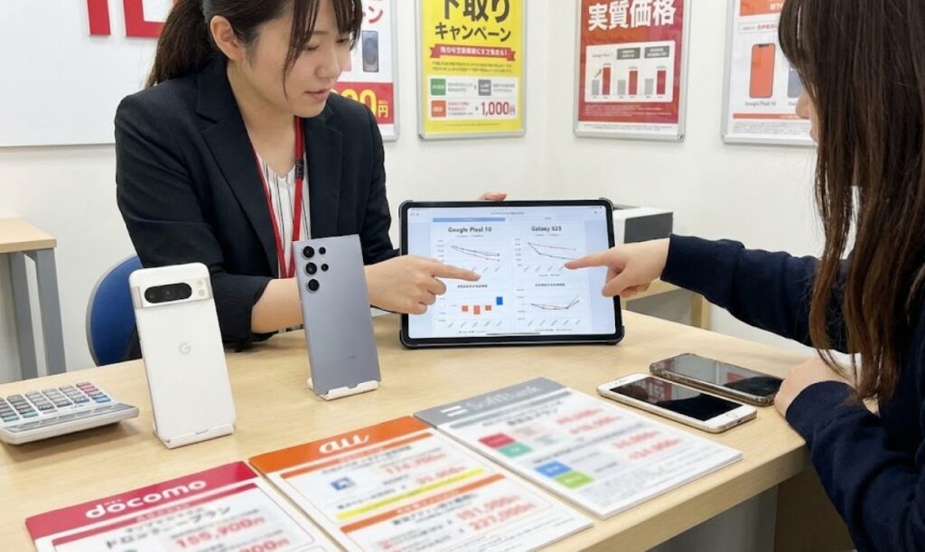キャリアでの実質価格や下取りの還元率を調査