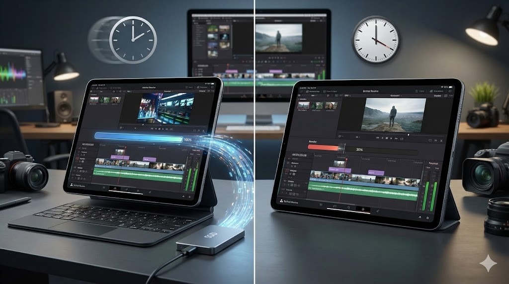 動画編集での書き出し速度と作業効率の違い