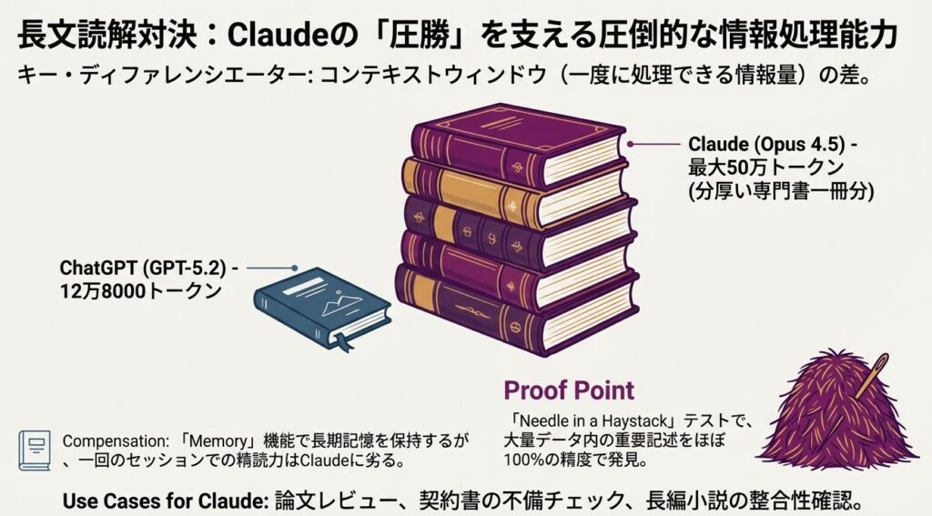 長文読解対決：圧倒的なコンテキストウィンドウの差