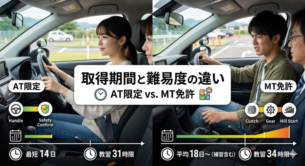 取得期間と難易度の違い