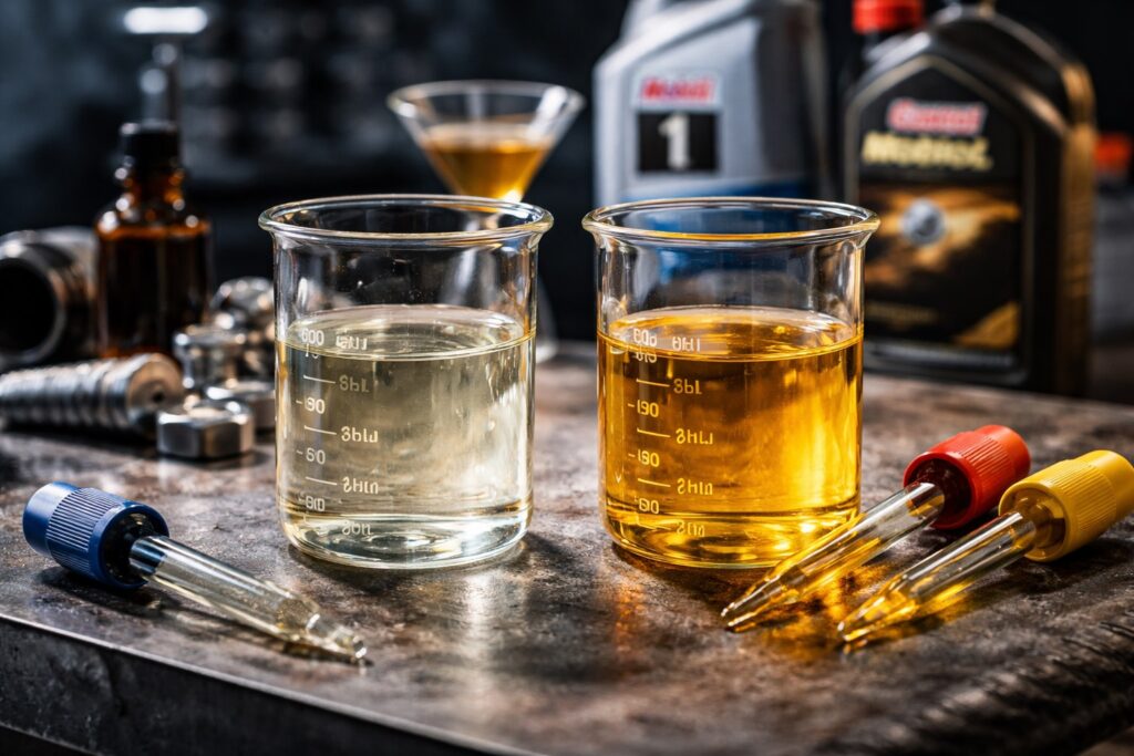 「最初にベースオイルの違いを比較