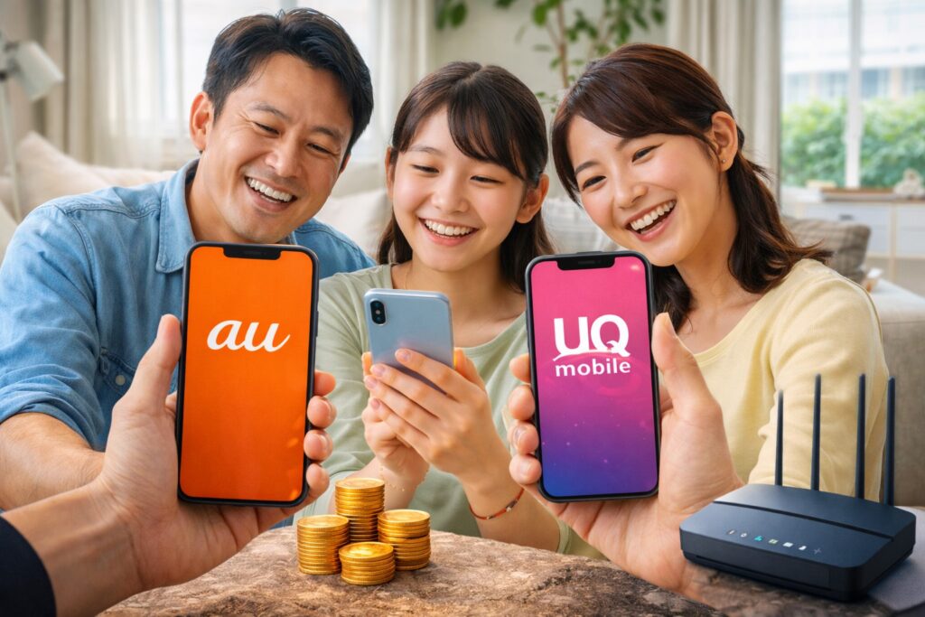 家族割や自宅セット割の適用条件と割引額の違い